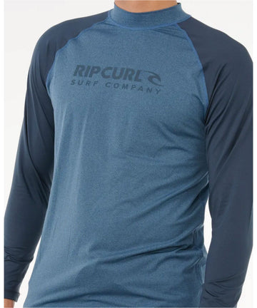 Rip Curl Shock UPF L/S Rashie - Navy Marle
